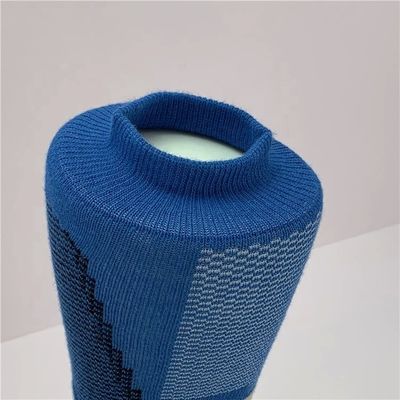 Pink Blue Print Pattern Anti Slip Sports Socks LZ-20-SQ001-2