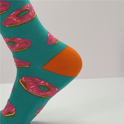 Men's Mid Tube Socks 80% Combed Cotton 17% Polyamide 3% Spandex Customized for Winter