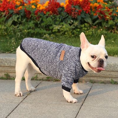 XS-XXL Solid Color Printed Knit Dog Sweater Winter Warm Luxury Pet Clothes for Outdoor