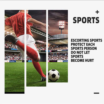 Solid Pattern Compression Sports Socks for High Elastic Leg Protection and Performance
