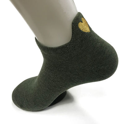 Weaving method Knitted Anti-Slip Women Crew Socks 60% Cotton Breathable Comfortable Daily