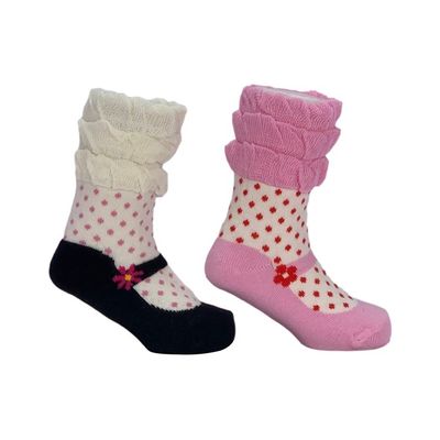 High Ankle Black Infant Baby Princess Ruffle Socks Anti Slip Socks for Lace Baby Socks