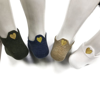 60% Cotton Heart Print Fashion Comfortable Customized Crew Socks for Women's Wardrobe