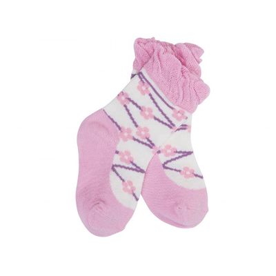 Soft and Durable Ruffle Socks for Infant Baby Girl in Princess Shoe Shape 12-24M Size
