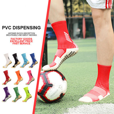 Custom Sport Grip Socks for Soccer Anti Slip and Breathable Shock Mitigation