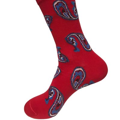 Winter Combed Cotton Socks Colorful Festival Crazy Funny 360 Print Men Women 5% Spandex