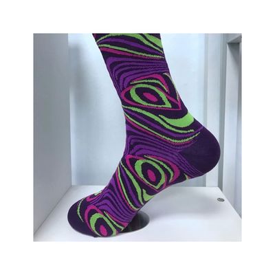 Winter Combed Cotton Socks Colorful Festival Crazy Funny 360 Print Men Women 5% Spandex