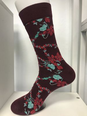 Winter Combed Cotton Socks Colorful Festival Crazy Funny 360 Print Men Women 5% Spandex
