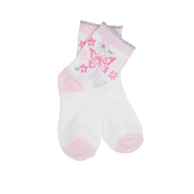 Toddler Girls Socks with Quick Dry and Breathable Fabric 70%Cotton 28%Polyester 2%Spandex