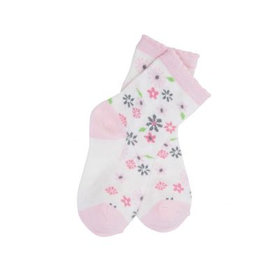 Toddler Girls Socks with Quick Dry and Breathable Fabric 70%Cotton 28%Polyester 2%Spandex