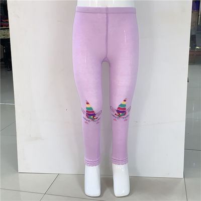 Cartoon Pattern Knitted Girls' Tights for School and Outdoor Activities