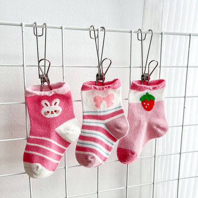 Anti Slip Baby Socks 6-12 Months in Standard Thickness and 70% Combed Cotton Material