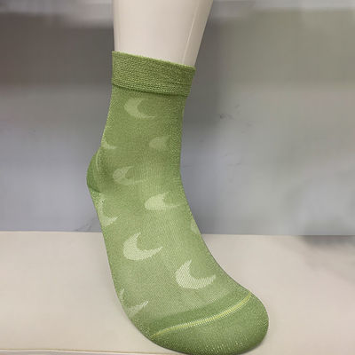 100% Fashion Stylish Minimalist Women's Shiny Silk Nylon Socks with Anti-slip Feature