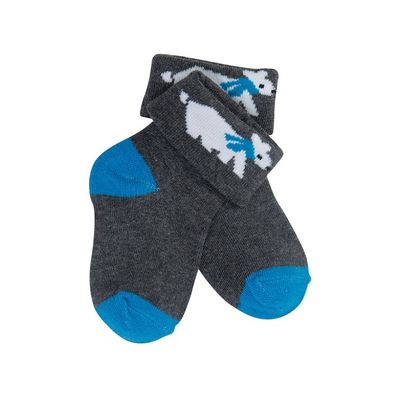 12-24M Kids Socks Knitted from Organic Cotton with Textured Design and Comfort