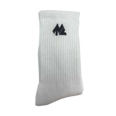 Middle Thick All Season Crew Length White Sports Socks Anti Slip Knitted Beauty Socks
