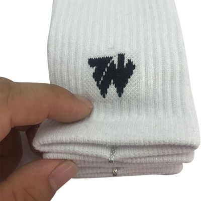 Middle Thick All Season Crew Length White Sports Socks Anti Slip Knitted Beauty Socks