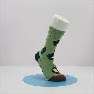 Cost Funny Happy Fashion Socks with Custom Cartoon Food Fruit Print in Regular Style