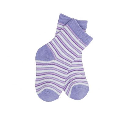 Standard Thickness Non Slip Baby Children Socks Girls Organic Stripe Socks