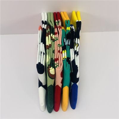 Cost Funny Happy Fashion Socks with Custom Cartoon Food Fruit Print in Regular Style