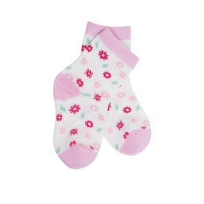 Standard Thickness Non Slip Baby Children Socks Girls Organic Stripe Socks