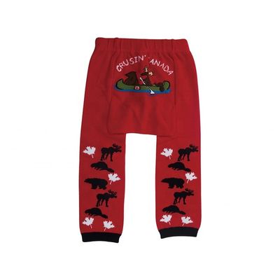 Girls' Printed Knitted Tights Comfortable Cotton Double Needle Tights with Fun Patterns