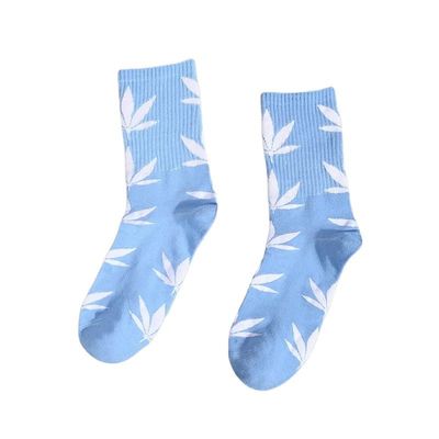 Regular Style Beauty Socks for Men Women Unisex Red Blue Cotton Elastic Sports Socks