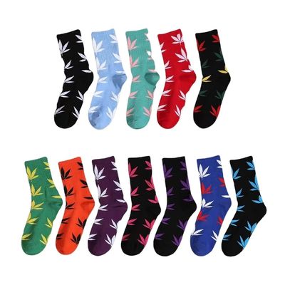 Regular Style Beauty Socks for Men Women Unisex Red Blue Cotton Elastic Sports Socks