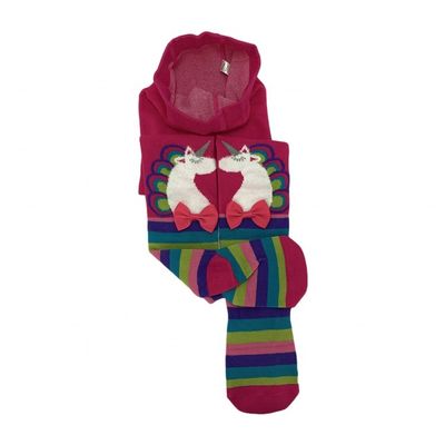 Printed Pattern Baby Tights 70%Combed Cotton 28%Polyester 2%Spandex Girls Fleece Tights