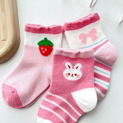 Breathable Customization Fashionable Cute Cartoon Kids Socks with Printing 0-12 Month and 1-3 Year