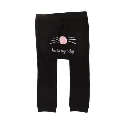 Girls Frog Pattern Warm Tights with 80%Combed Cotton 18%Polyamide 2%Spandex Material