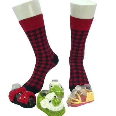 2024 Beauty Socks Women's Checkered Stockings with Knitting Handlinking and Personality