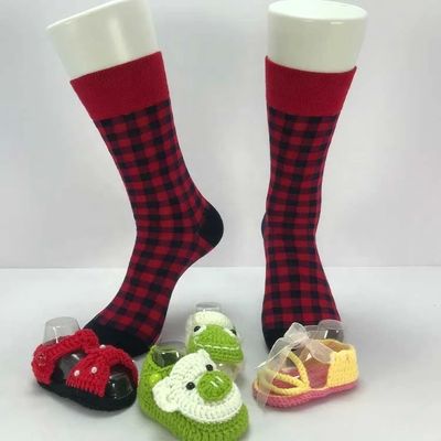2024 Beauty Socks Women's Checkered Stockings with Knitting Handlinking and Personality