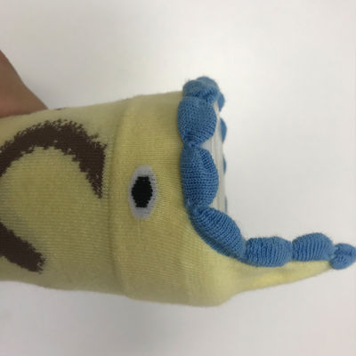Standard Thickness Cotton Fishmouth Socks for Boys and Girls Aged 3-6 Customized Design