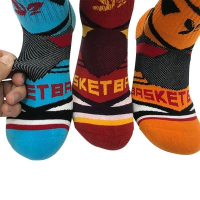Regular Style Luxury Orange Athletic Socks for Stretchy Comfort and Anti Slip Football