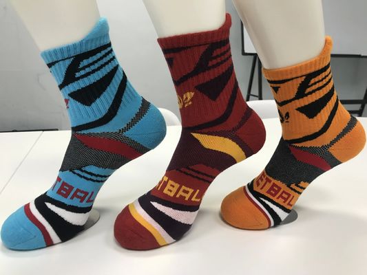 Regular Style Luxury Orange Athletic Socks for Stretchy Comfort and Anti Slip Football