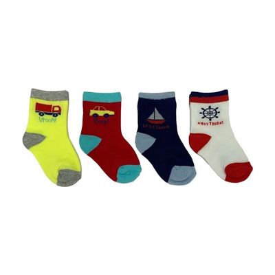 Cartoon Pattern Kids Socks in Soft and Breathable Cotton Material Perfect for Babies