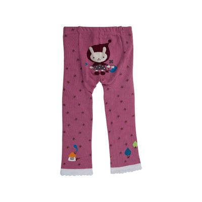 Hot Autumn Winter Baby Girl Tights with Combed Cotton Fabric and Flower Stockings Pattern