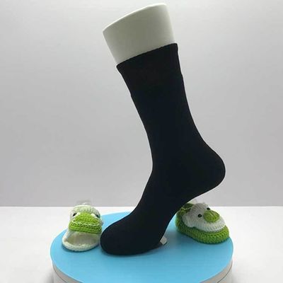 Black Autumn Breathable Sweat Wicking Anti Slip Cotton Crew Compression Sports Socks