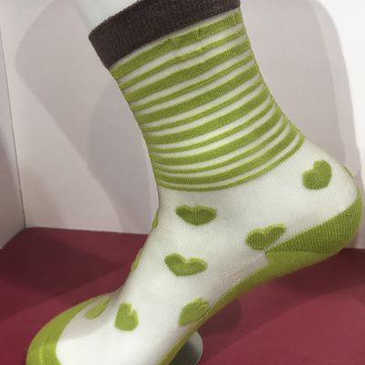 Cotton Nylon Beauty Socks Custom Logo Oem Modern Fashion Glass Socks for Women All Year
