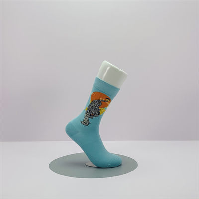 Print Custom Cotton Long Slouch Socks for Women Sweat Resistant NO Needle Detection
