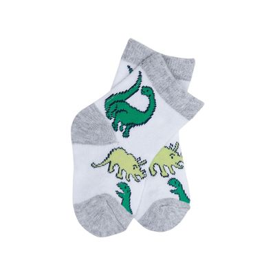 Anti Slip Baby Girl Winter Socks with Cute Dinosaur Print Thick and Warm Knitted
