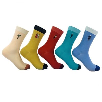Standard Thickness Women's Socks with Custom Embroidery and Breathable Fabric 39-42