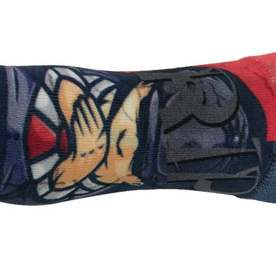 Men's 3d Printing Digital Sublimation Socks with Custom Logo Design in Regular Style