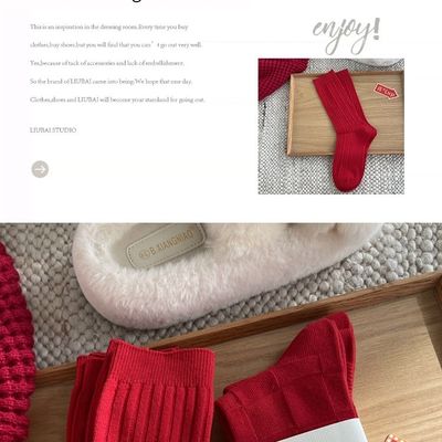 0.04KG Casual Ankle-Length Mid-Tube Socks for Women  36-40 Double Hose