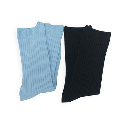 Weaving method Knitted Beauty Socks for Women 100% Cotton Double Cylinder Slouch Socks