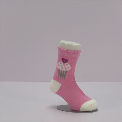 Top Selling Spring Newborn Infant Christmas Socks with Cute Cake Print and Warm Fabric