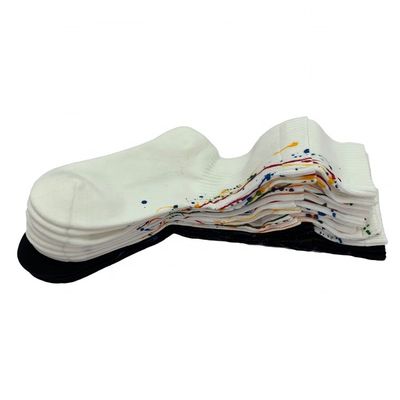 White Combed Cotton Basketball Long Sports Socks with High Ankle and Sweat Absorption