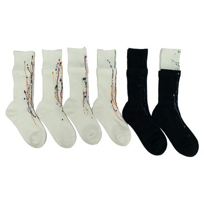 White Combed Cotton Basketball Long Sports Socks with High Ankle and Sweat Absorption