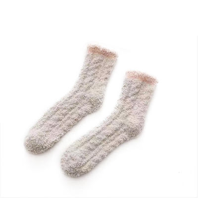Soft Warm Winter Socks with Print Pattern Fuzzy Thick Cozy Polyester Socks