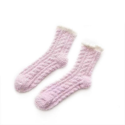 Soft Warm Winter Socks with Print Pattern Fuzzy Thick Cozy Polyester Socks